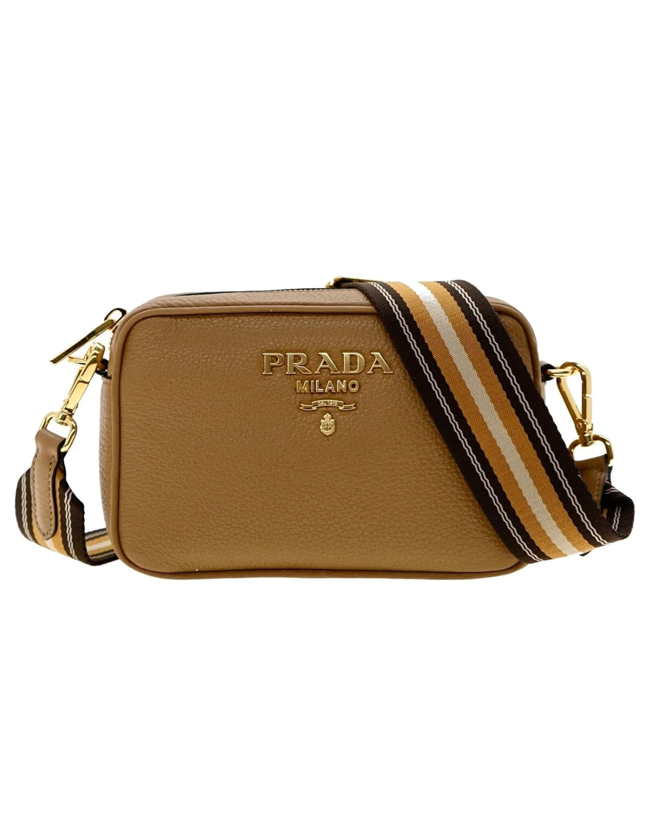 Prada milano leather cross bag