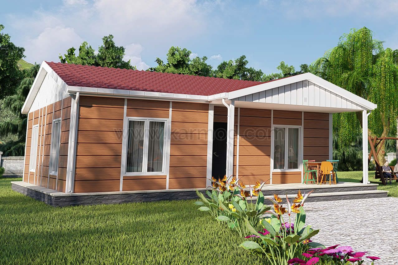 Modern 2 Bedroom Prefabricated House With Complete Development and Building